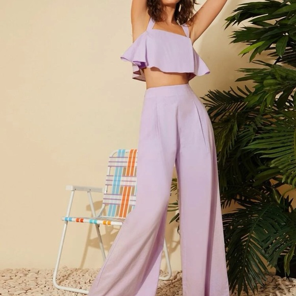 Beautiful two piece set! In a pretty light purple color! - Picture 6 of 6